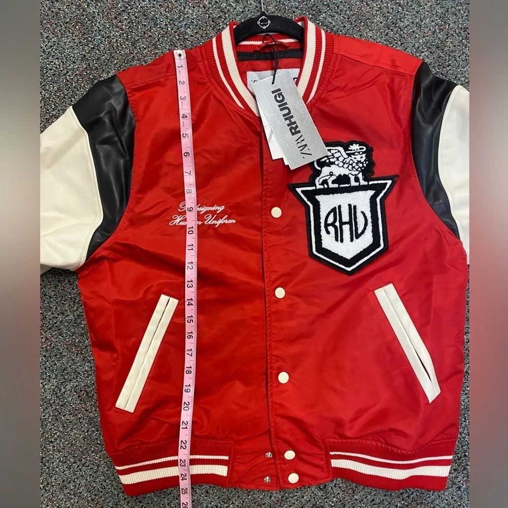 NWT ZARA X RHUIGI LIMITED EDITION LEATHER BOMBER JACKET